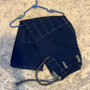 Navy Blue BJJ pants with gray accent